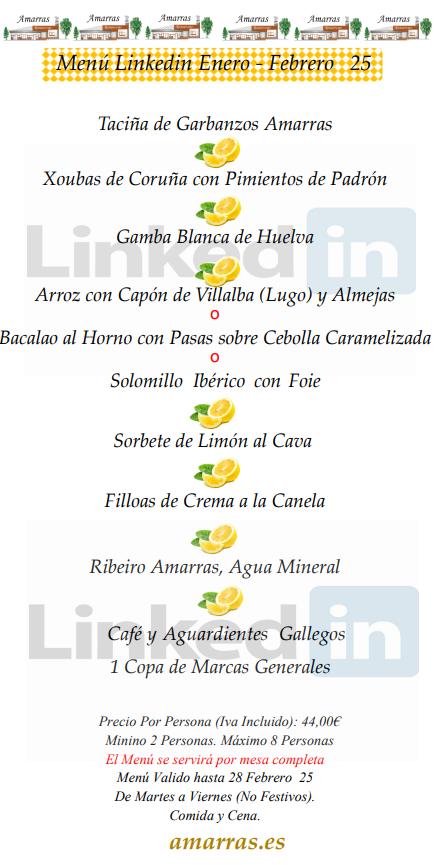 Menu LinkedIn Amarras